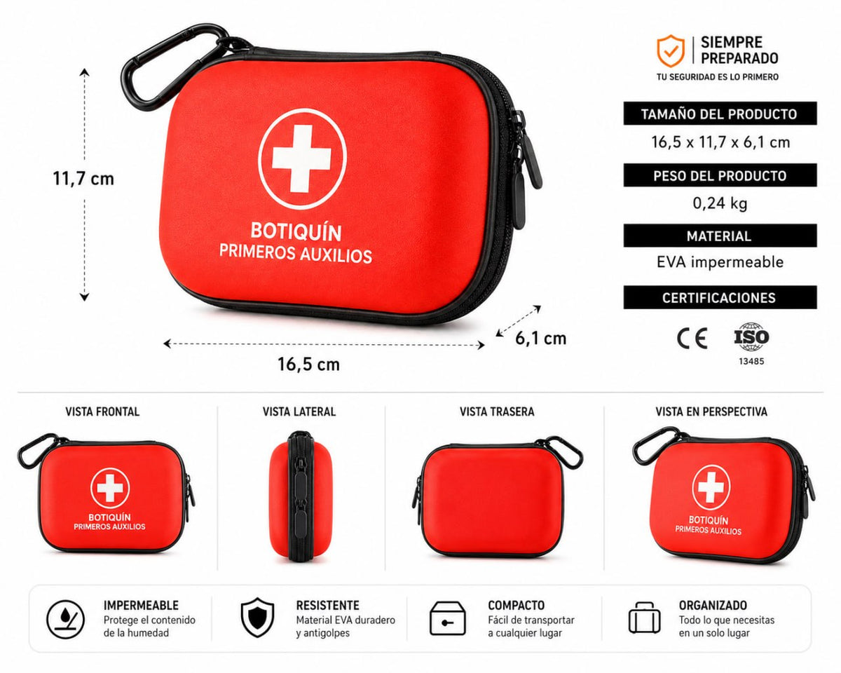 🧰 BOTIQUÍN DE PRIMEROS AUXILIOS – 103 PIEZAS