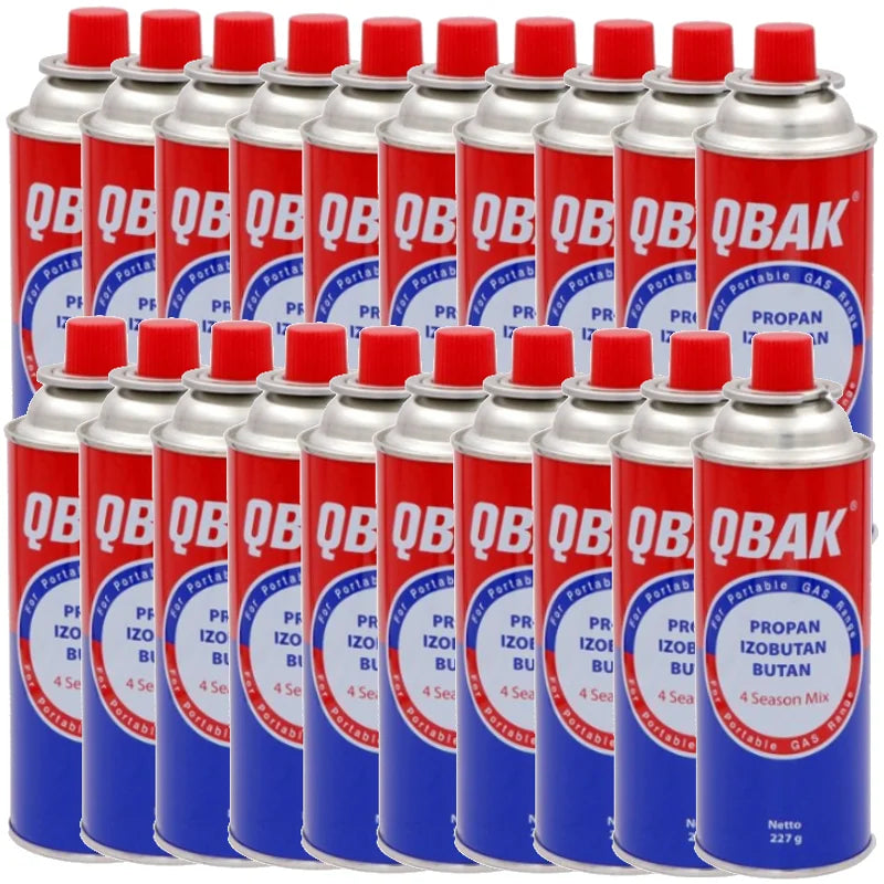 QBAK 🔥 Cartuchos de Gas Butano 227g | Combustible para Cocina Portátil | PLAN PREPPER