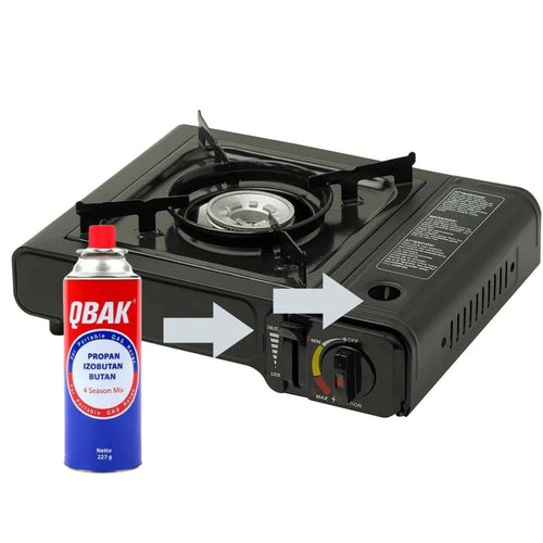 QBAK 🔥 Cartuchos de Gas Butano 227g | Combustible para Cocina Portátil | PLAN PREPPER