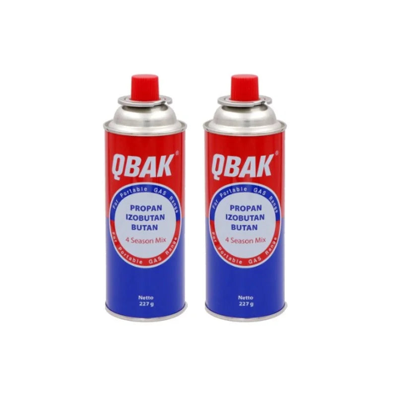 QBAK 🔥 Cartuchos de Gas Butano 227g | Combustible para Cocina Portátil | PLAN PREPPER