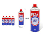 QBAK 🔥 Cartuchos de Gas Butano 227g | Combustible para Cocina Portátil | PLAN PREPPER