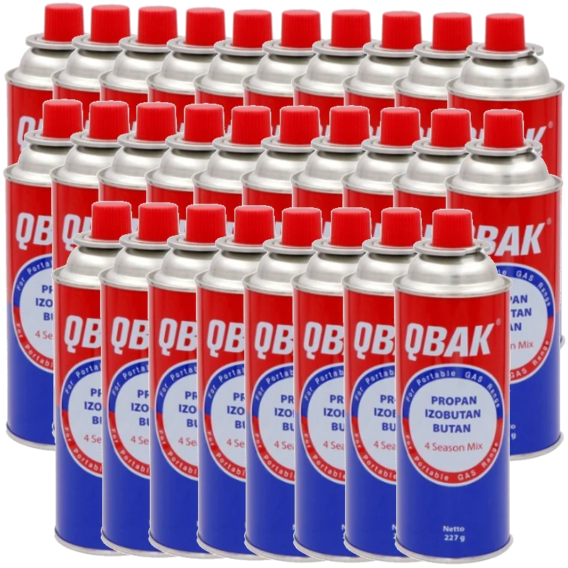 QBAK 🔥 Cartuchos de Gas Butano 227g | Combustible para Cocina Portátil | PLAN PREPPER