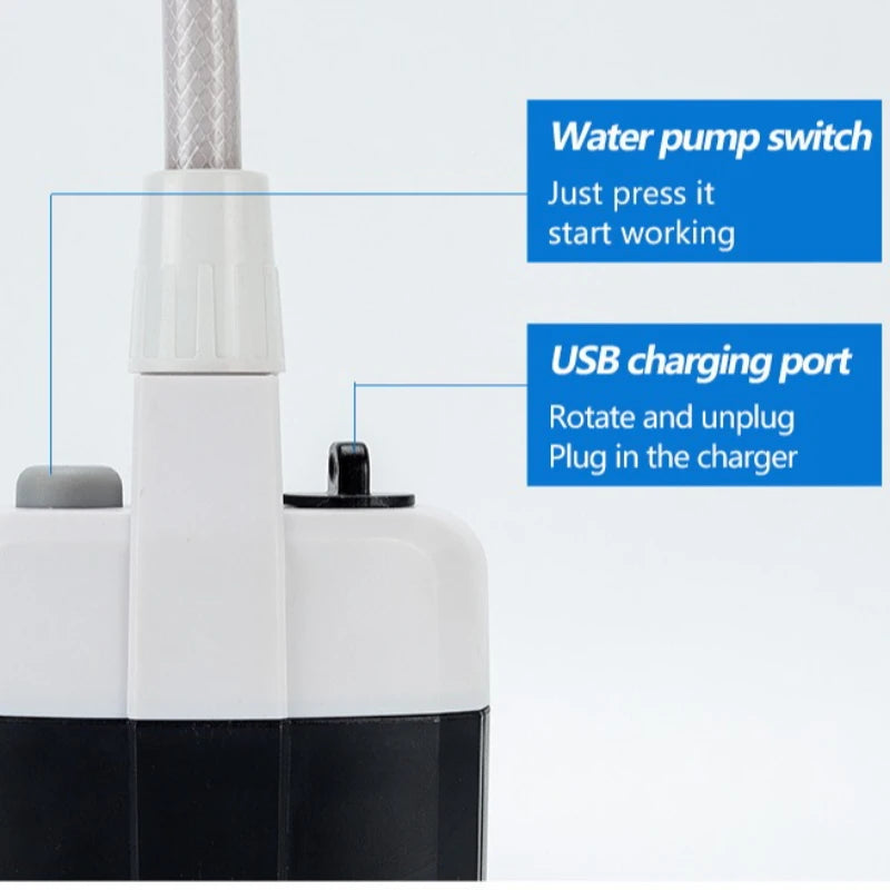 🚿 DUCHA PORTÁTIL RECARGABLE USB | Camping, Coche, Jardín y Mascotas