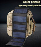 ☀️ PANEL SOLAR PLEGABLE 6 LÁMINAS – CARGADOR USB PORTÁTIL
