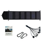☀️ PANEL SOLAR PLEGABLE 6 LÁMINAS – CARGADOR USB PORTÁTIL
