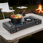 🍳🔥 COCINA DE GAS PORTÁTIL CON 2 FOGONES