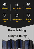 ☀️ PANEL SOLAR PLEGABLE 6 LÁMINAS – CARGADOR USB PORTÁTIL