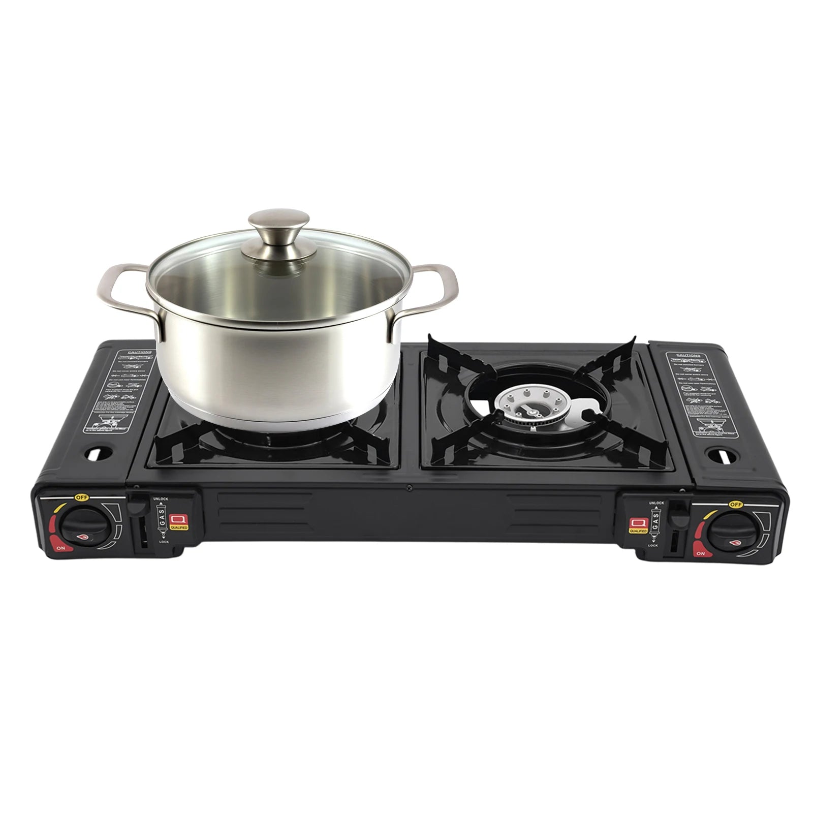 🍳🔥 COCINA DE GAS PORTÁTIL CON 2 FOGONES