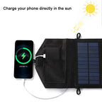 ☀️ PANEL SOLAR PLEGABLE 6 LÁMINAS – CARGADOR USB PORTÁTIL
