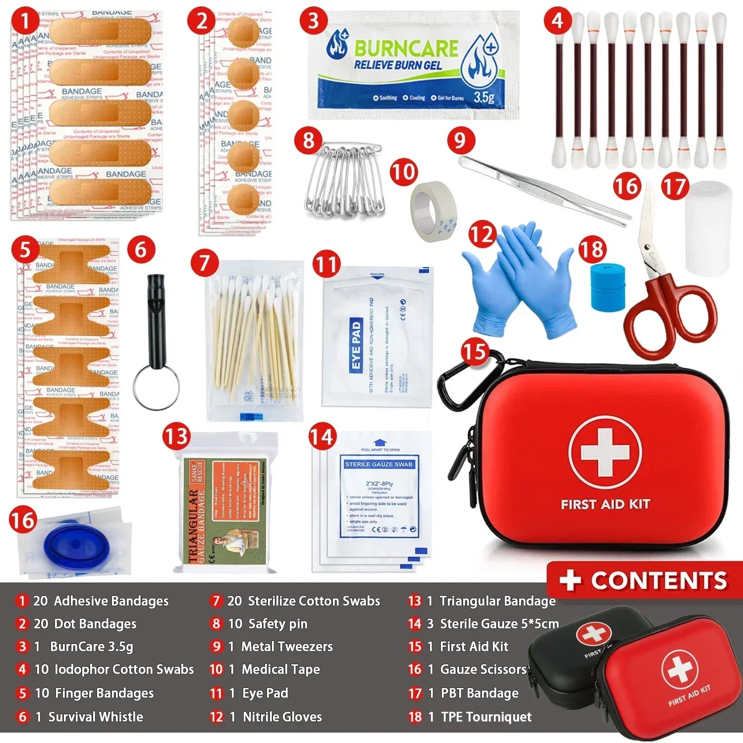 🧰 KIT NECESER DE PRIMEROS AUXILIOS – 103 PIEZAS