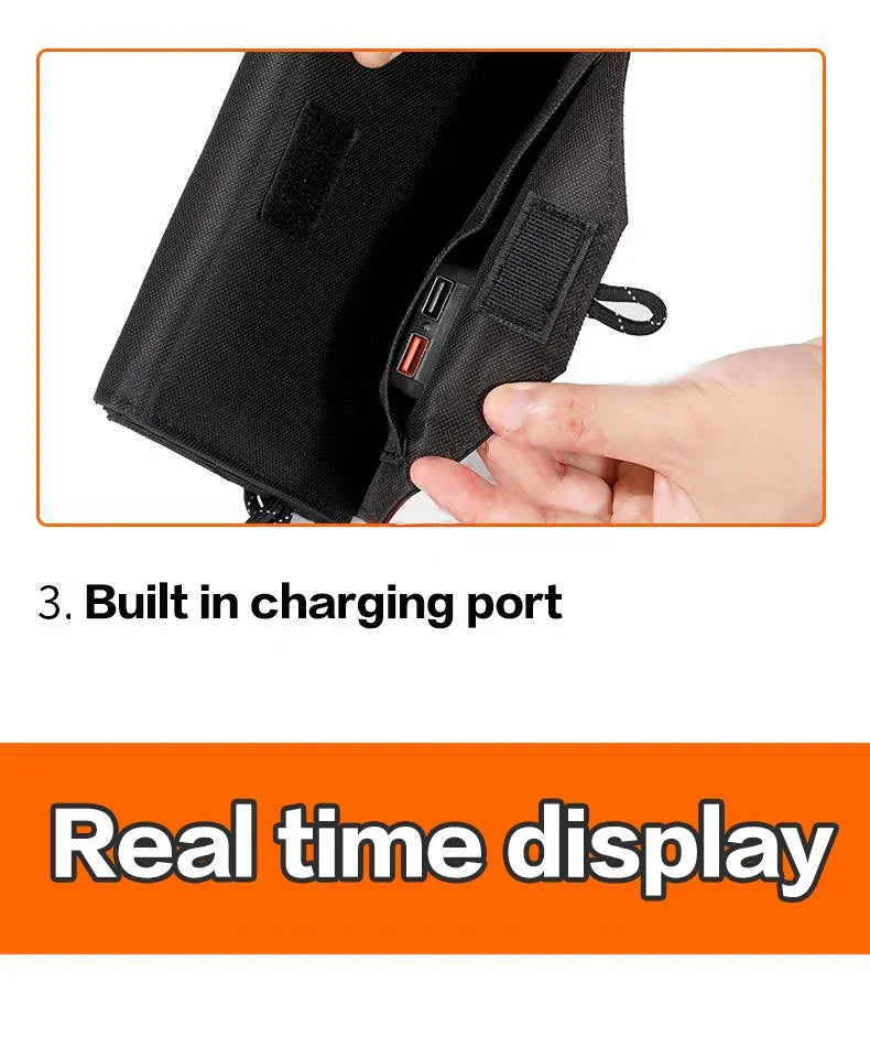 ☀️ PANEL SOLAR PLEGABLE 6 LÁMINAS – CARGADOR USB PORTÁTIL